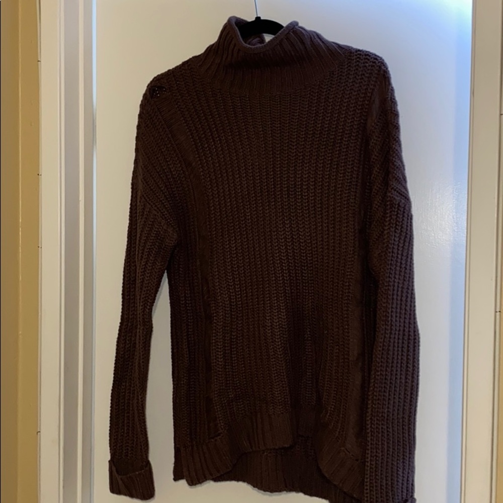 ⭐️ NWT ⭐️ Supplies Purple Turtleneck Sweater - L